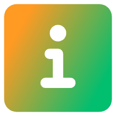 Information Square Icon from Core Gradient Set