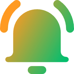 Ringing Bell Notification Icon from Core Gradient Set