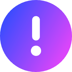 Warning Circle Icon from Core Gradient Set