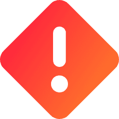 Warning Diamond Icon from Core Gradient Set