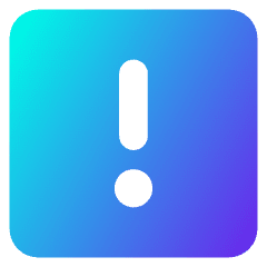 Warning Square Icon from Core Gradient Set