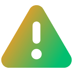Warning Triangle Icon from Core Gradient Set