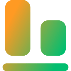 Align Bottom 1 Icon from Core Gradient Set