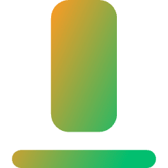 Align Bottom 2 Icon from Core Gradient Set