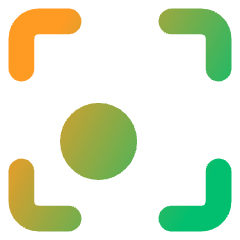 Align Bottom Left Frame Circle Icon from Core Gradient Set