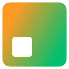 Align Bottom Left Square Icon from Core Gradient Set