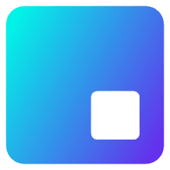 Align Bottom Right Square Icon from Core Gradient Set