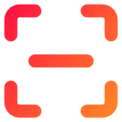 Align Center Horizontal Frame Icon from Core Gradient Set