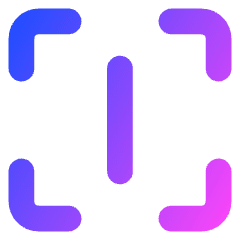 Align Center Vertical Frame Icon from Core Gradient Set