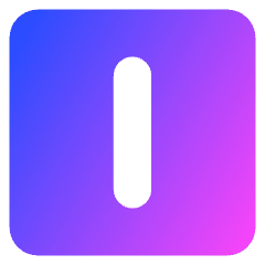 Align Center Vertical Square Icon from Core Gradient Set