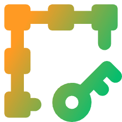 Align Key Object Icon from Core Gradient Set