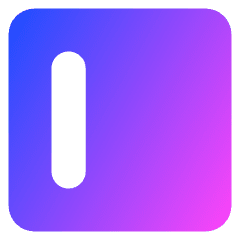 Align Left Square Icon from Core Gradient Set
