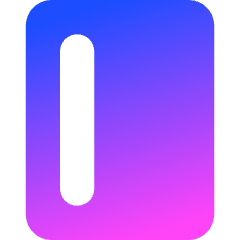 Align Left Vertical Icon from Core Gradient Set