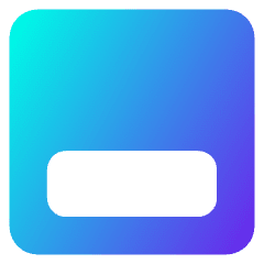 Align Object Bottom Icon from Core Gradient Set