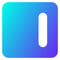 Align Right Square Icon from Core Gradient Set