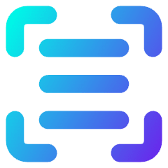 Align Three Horizontal Frame Icon from Core Gradient Set