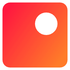 Align Top Right Circle Icon from Core Gradient Set