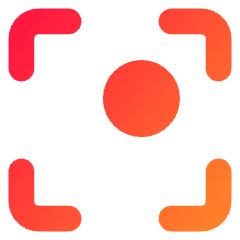 Align Top Right Frame Circle Icon from Core Gradient Set