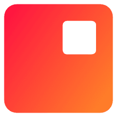 Align Top Right Square Icon from Core Gradient Set
