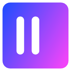Align Two Left Square Icon from Core Gradient Set