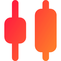 Distribute Center Horizontal Icon from Core Gradient Set