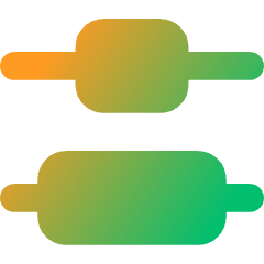Distribute Center Vertical Icon from Core Gradient Set