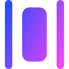 Distribute Horizontal Icon from Core Gradient Set
