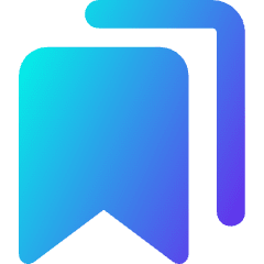 Double Bookmark Icon from Core Gradient Set