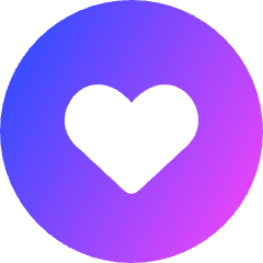 Heart Circle Icon from Core Gradient Set