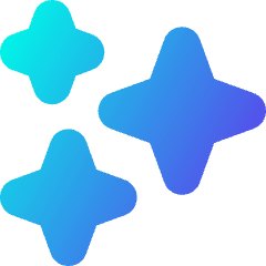Multiple Stars Icon from Core Gradient Set