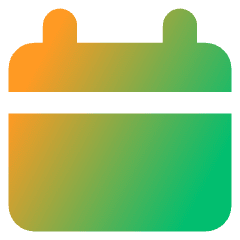 Blank Calendar Icon from Core Gradient Set