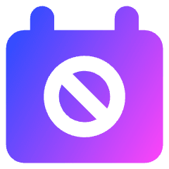 Calendar Block Icon from Core Gradient Set