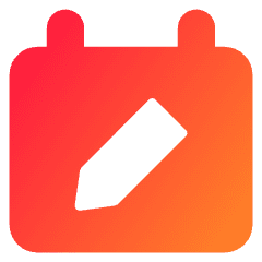 Calendar Edit Icon from Core Gradient Set