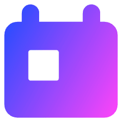 Calendar Event Icon from Core Gradient Set
