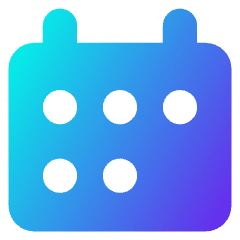 Calendar Mark Icon from Core Gradient Set