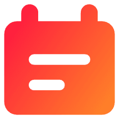 Calendar Note Icon from Core Gradient Set