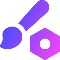 Brush Setting Bolt Nut Icon from Core Gradient Set