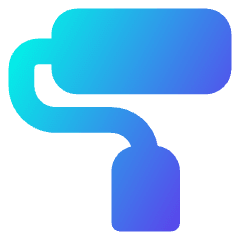 Roller Paintbrush Icon from Core Gradient Set