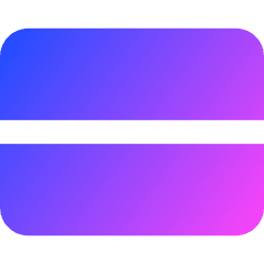 Rectangle Split Half Horizontal Icon from Core Gradient Set