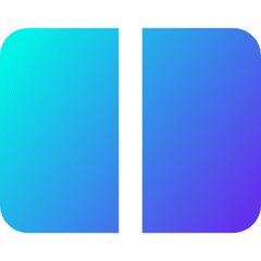 Rectangle Split Half Vertical Icon from Core Gradient Set