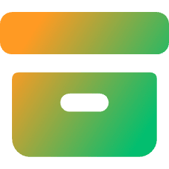 Archive Box Icon from Core Gradient Set