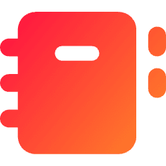 Contact Book Icon from Core Gradient Set