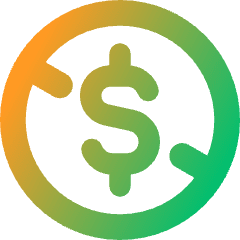 Non Commercial Dollars Icon from Core Gradient Set