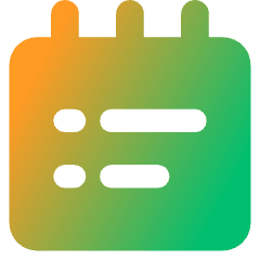 Notepad List Icon from Core Gradient Set