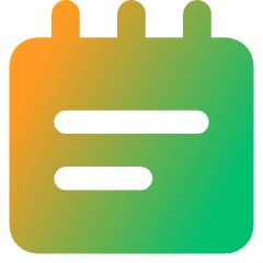 Notepad Text Icon from Core Gradient Set