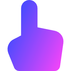 Hand Cursor Icon from Core Gradient Set