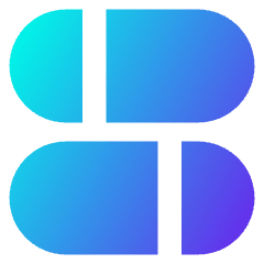 Dashboard Horizontal Pills Split 2 Icon from Core Gradient Set