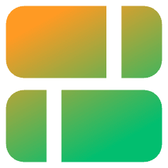 Dashboard Horizontal Rectangle Split 1 Icon from Core Gradient Set