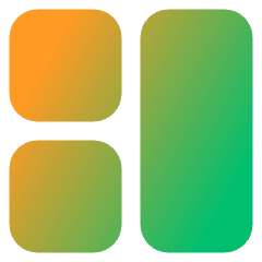 Dashboard Square Vertical Rectangle 1 Icon from Core Gradient Set