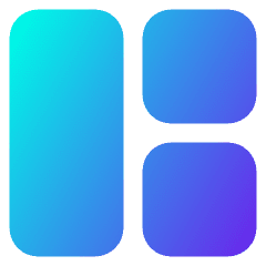 Dashboard Square Vertical Rectangle 2 Icon from Core Gradient Set